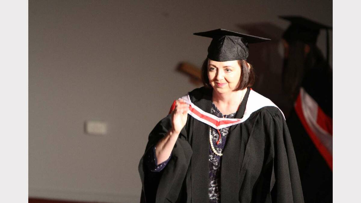 Graduating from Charles Sturt University with a Bachelor of Social Work is Kathryn O'Connell. Picture: Daisy Huntly