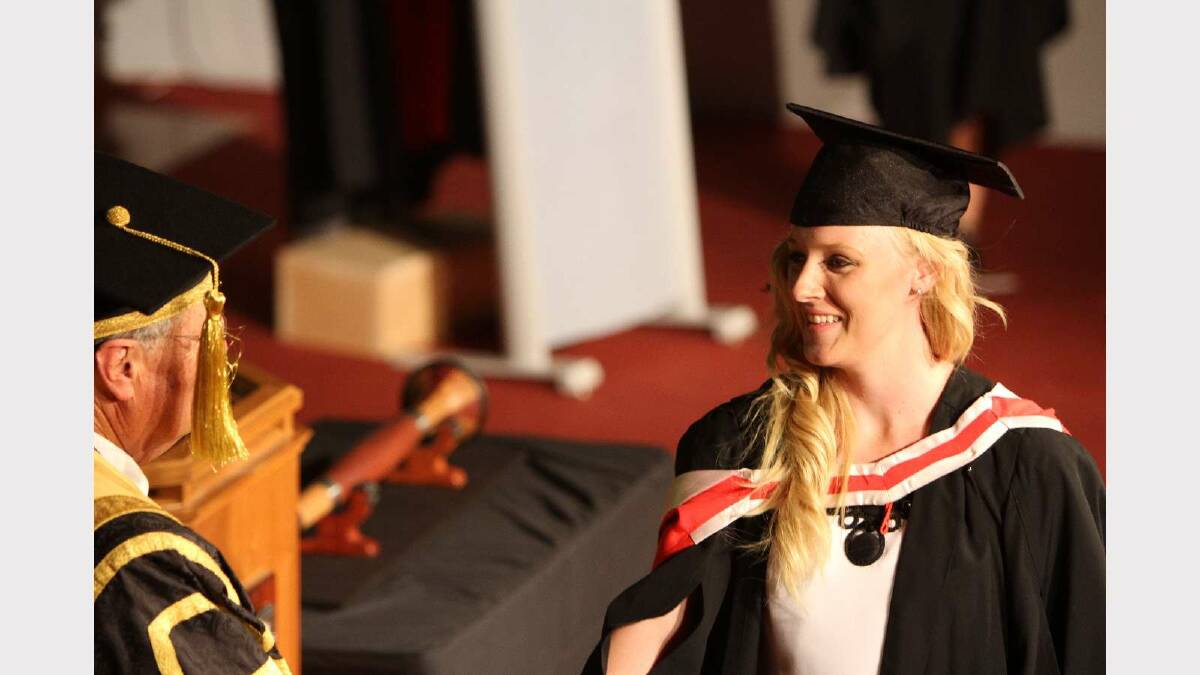 Graduating from Charles Sturt University with a Bachelor of Arts (Graphic Design) is Grace Batho. Picture: Daisy Huntly