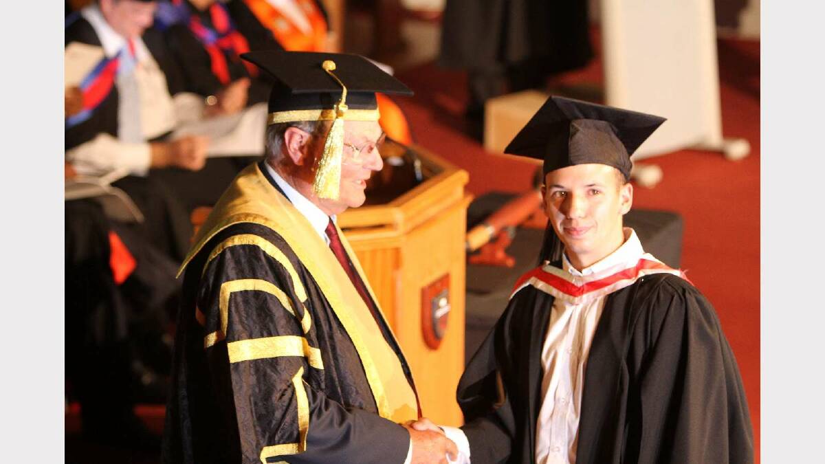 Graduating from Charles Sturt University with a Bachelor of Arts (Television Production) is Clayton Butler. Picture: Daisy Huntly