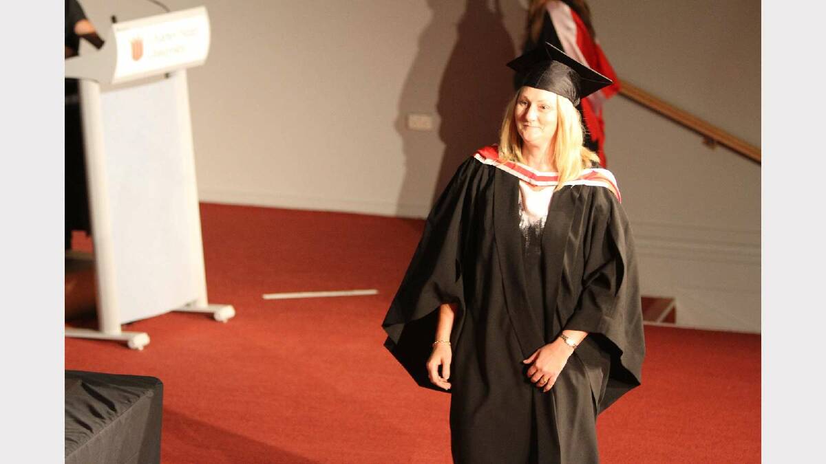 Graduating from Charles Sturt University with a Bachelor of Social Science (Social Welfare) is Jodie Robertson. Picture: Daisy Huntly