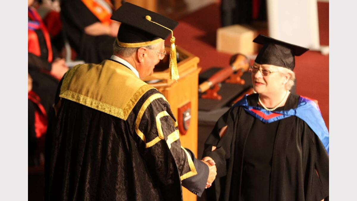 Graduating from Charles Sturt University with a Graduate Certificate in Management (Professional Practice) is Janet Bennett. Picture: Daisy Huntly