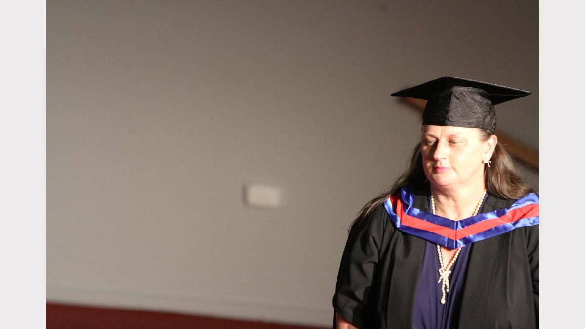 Graduating from Charles Sturt University with a Master of Commerce is Sheila Haddock. Picture: Daisy Huntly