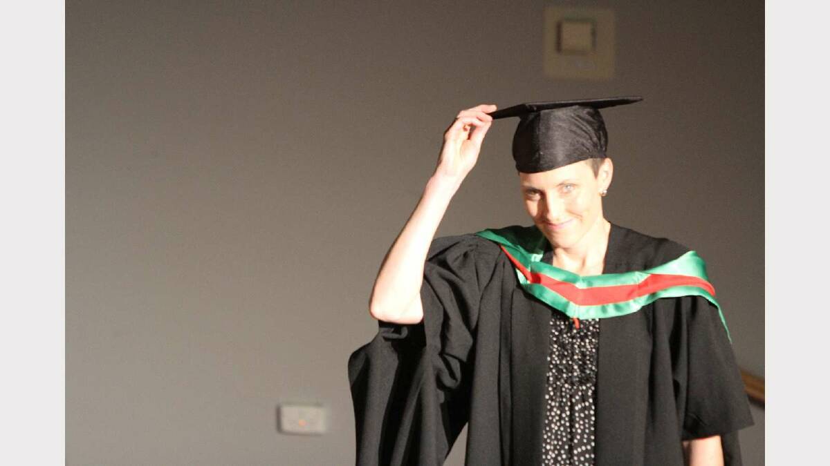 Graduating from Charles Sturt University with a Master of Education (Teacher Librarianship) is JoAnne Armstrong. Picture: Daisy Huntly