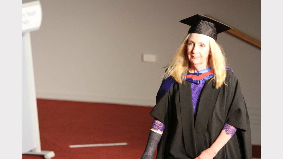 Graduating from Charles Sturt University with a Master of Dispute Resolution is Jodi Waterhouse. Picture: Daisy Huntly