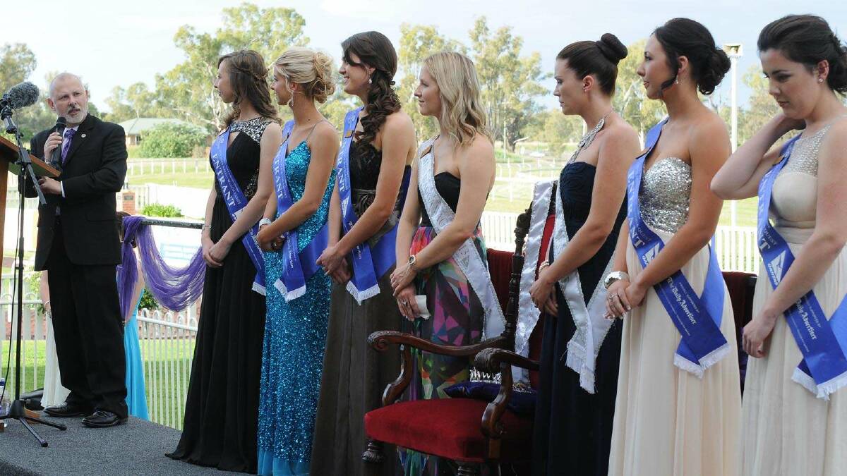 Miss Wagga 2014 crowning ceremony. Larry Buete prepares to announce the winner of Community Princess. Picture: Jacinta Coyne