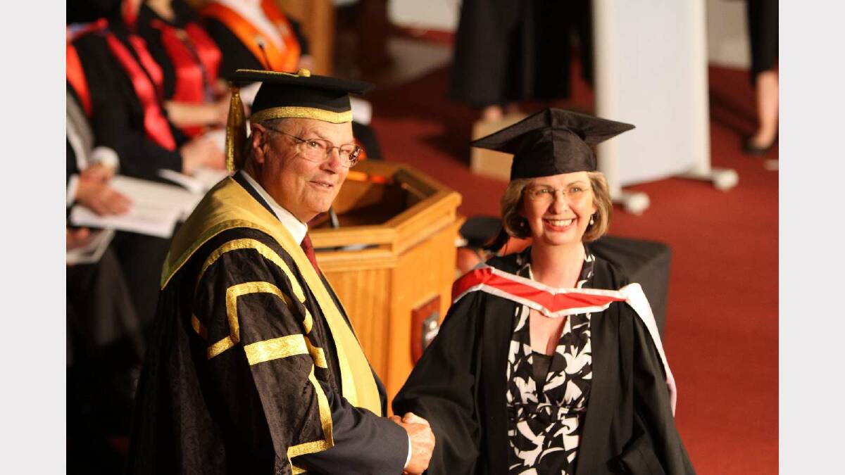 Graduating from Charles Sturt University with a Bachelor of Social Science (Social Welfare) is Jayne Regan. Picture: Daisy Huntly