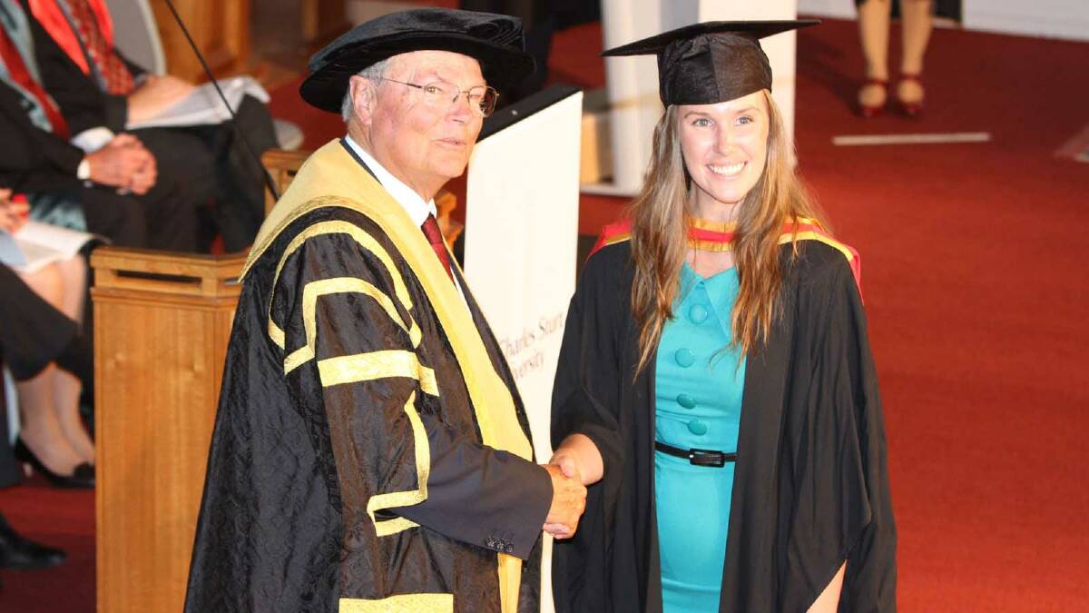 Graduating from Charles Sturt University with a Bachelor of Pharmacy is Maron Hyde Page. Picture: Daisy Huntly