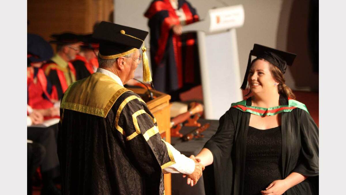 Graduating from Charles Sturt University with a Bachelor of Education (Primary) is Naomi Maxwell. Picture: Daisy Huntly