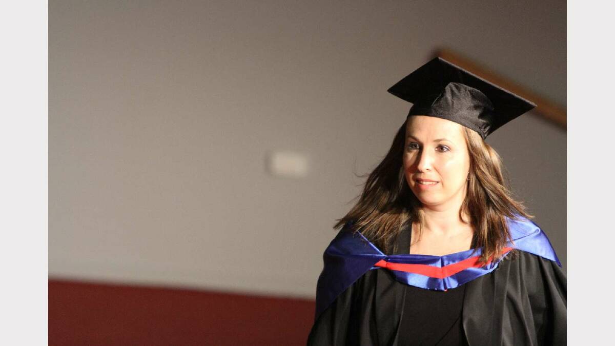 Graduating from Charles Sturt University with a Master of Human Resource Management is Kerry Murnain. Picture: Daisy Huntly