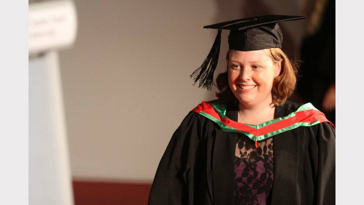Graduating from Charles Sturt University with a Bachelor of Education (Primary) is Naomi Healey. Picture: Daisy Huntly