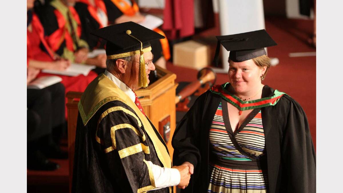 Graduating from Charles Sturt University with a Bachelor of Teaching (Secondary) is Louise Brown. Picture: Daisy Huntly