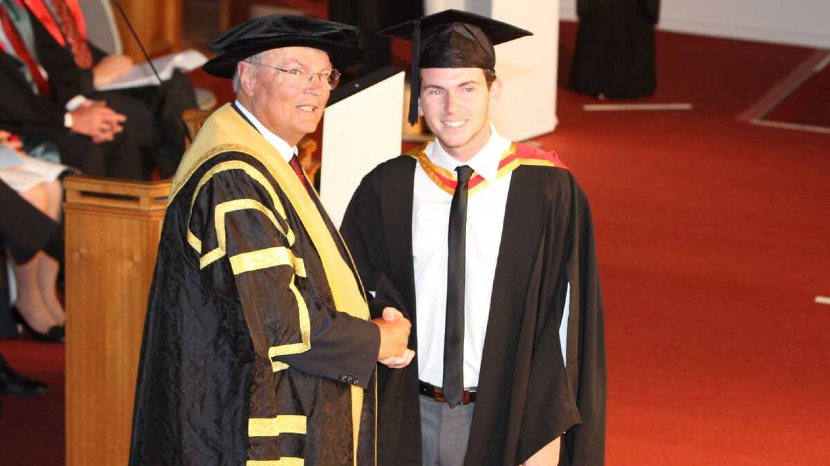 Graduating from Charles Sturt University with a Bachelor of Pharmacy is Ryan Alexander. Picture: Daisy Huntly