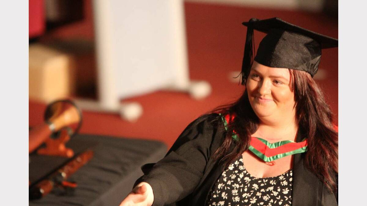 Graduating from Charles Sturt University with a Bachelor of Teaching (Secondary) is Hollie Oates. Picture: Daisy Huntly