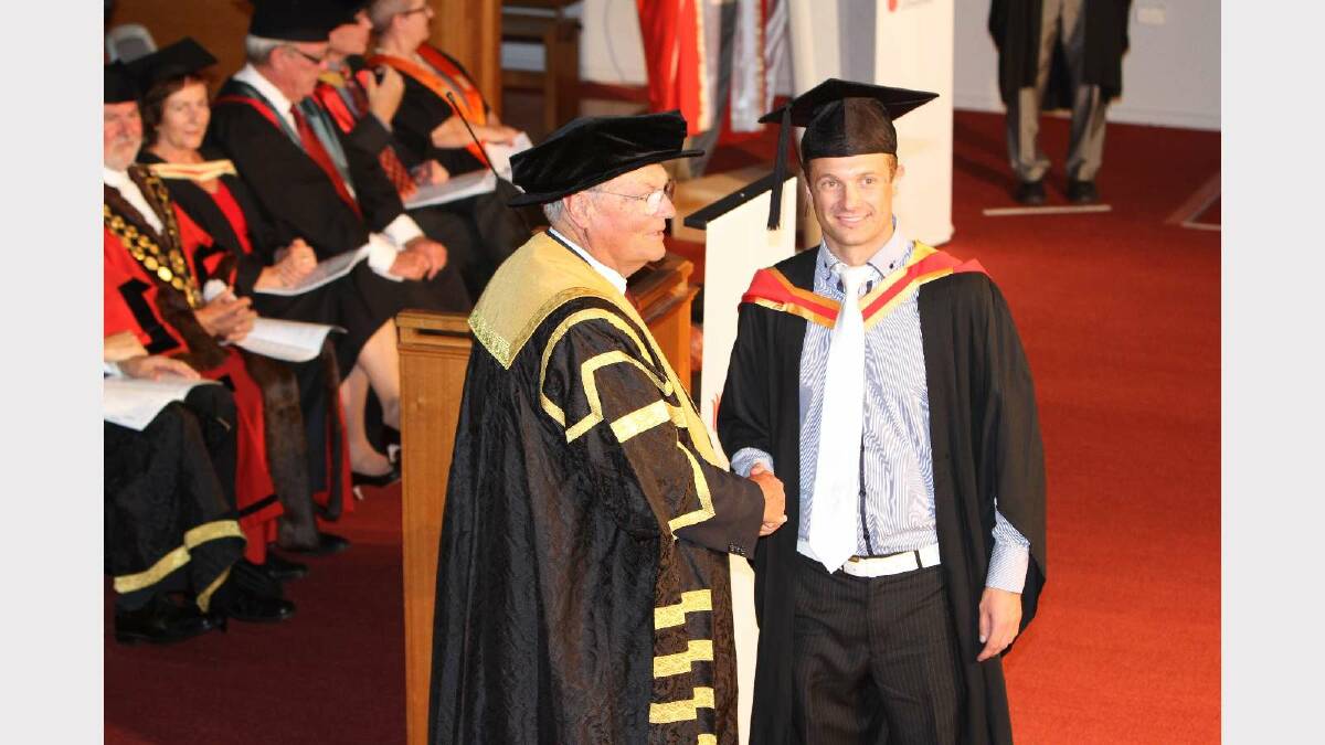 Graduating from Charles Sturt University with a Bachelor of Medical Radiation Science (Nuclear Medicine) is Gary Luther. Picture: Daisy Huntly