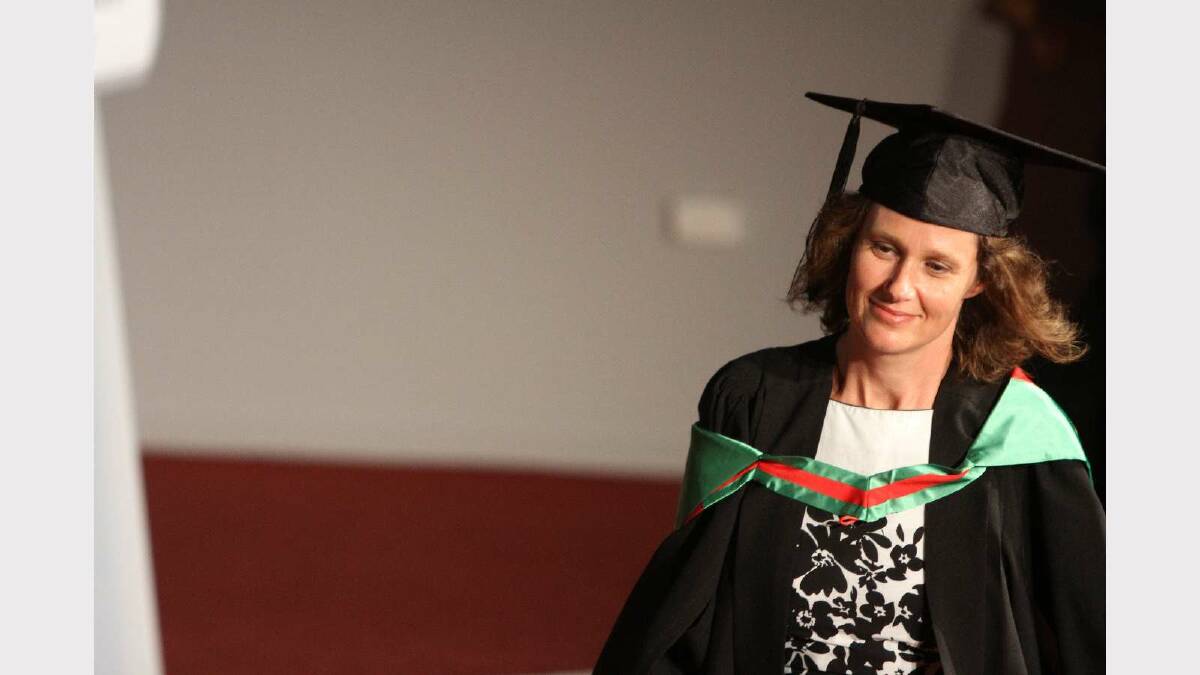 Graduating from Charles Sturt University with a Bachelor of Teaching (Secondary) is Rhonda Daly. Picture: Daisy Huntly