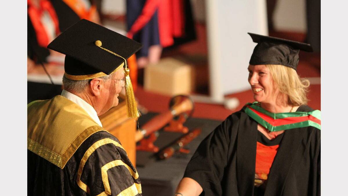 Graduating from Charles Sturt University with a Master of Education is Julie Bowen. Picture: Daisy Huntly