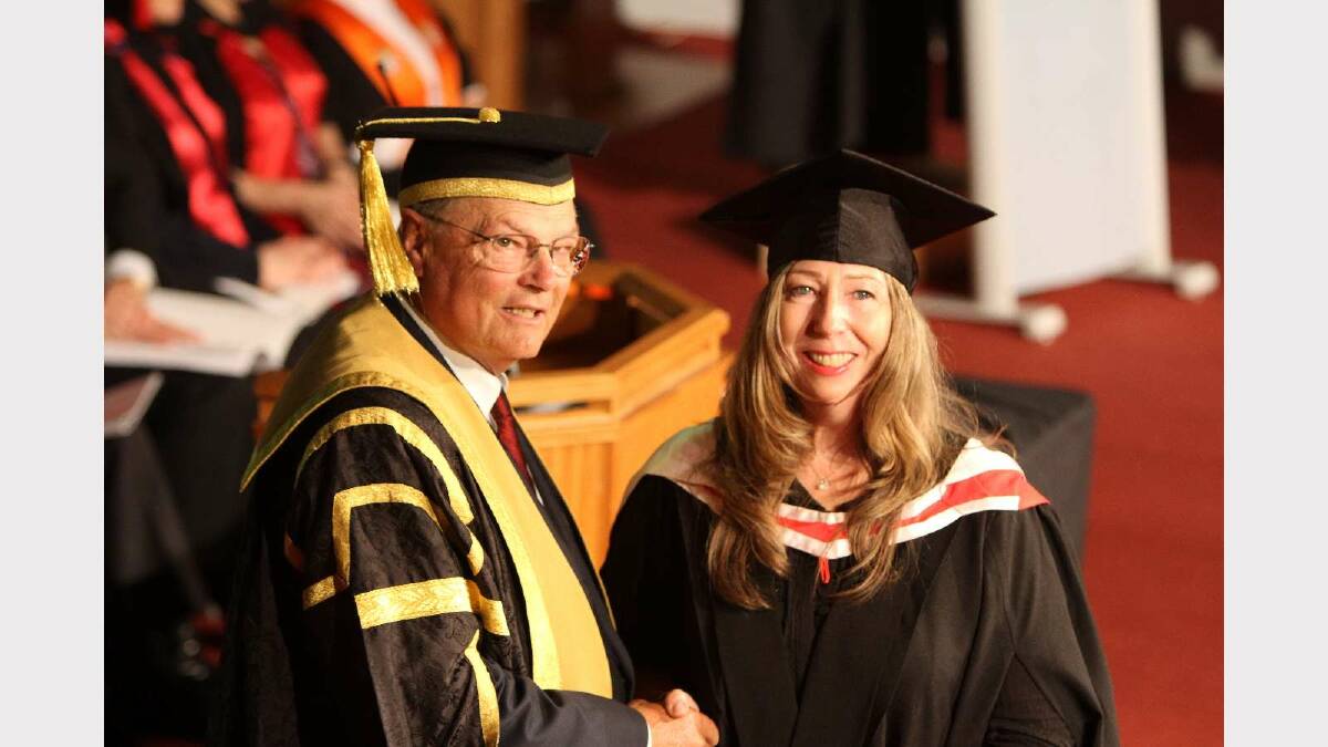 Graduating from Charles Sturt University with a Bachelor of Social Science (Social Welfare) is Jennifer O'Brien. Picture: Daisy Huntly