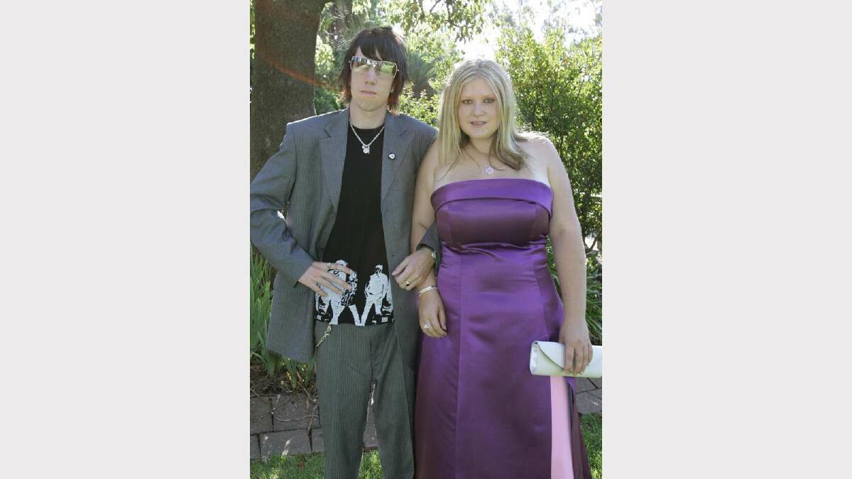 Cameron Webster and Stacey Jocelyn at the Wagga High School year 12 formal. Picture: Les Smith