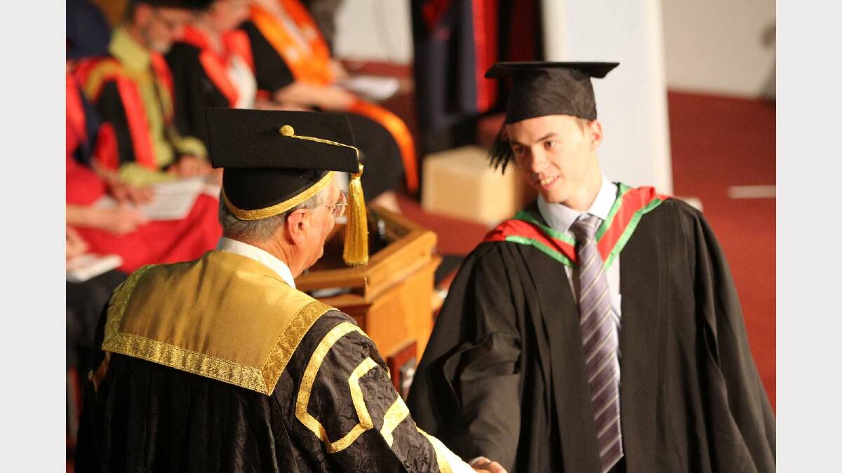 Graduating from Charles Sturt University with a Bachelor of Education (Primary) is Timothy Shoard. Picture: Daisy Huntly