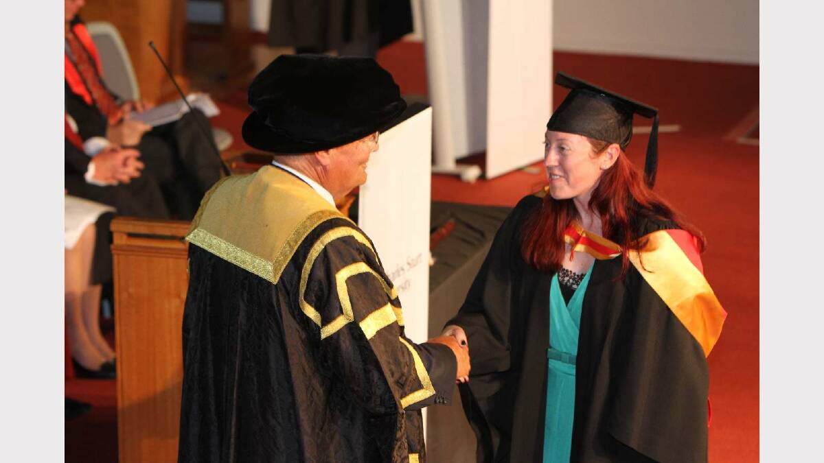 Graduating from Charles Sturt University with a Bachelor of Medical Science (Pathology) is Terese Taylor. Picture: Daisy Huntly