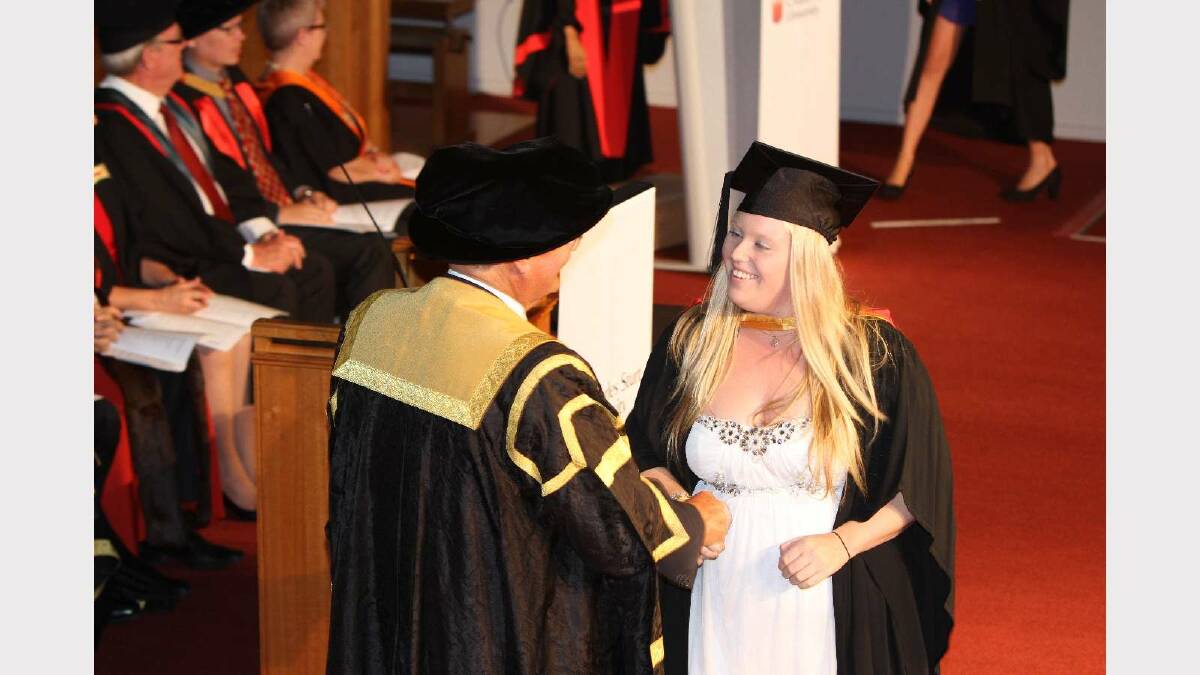 Graduating from Charles Sturt University with a Bachelor of Medical Science/Bachelor of Forensic Biotechnology is Ashlee Hedrick. Picture: Daisy Huntly
