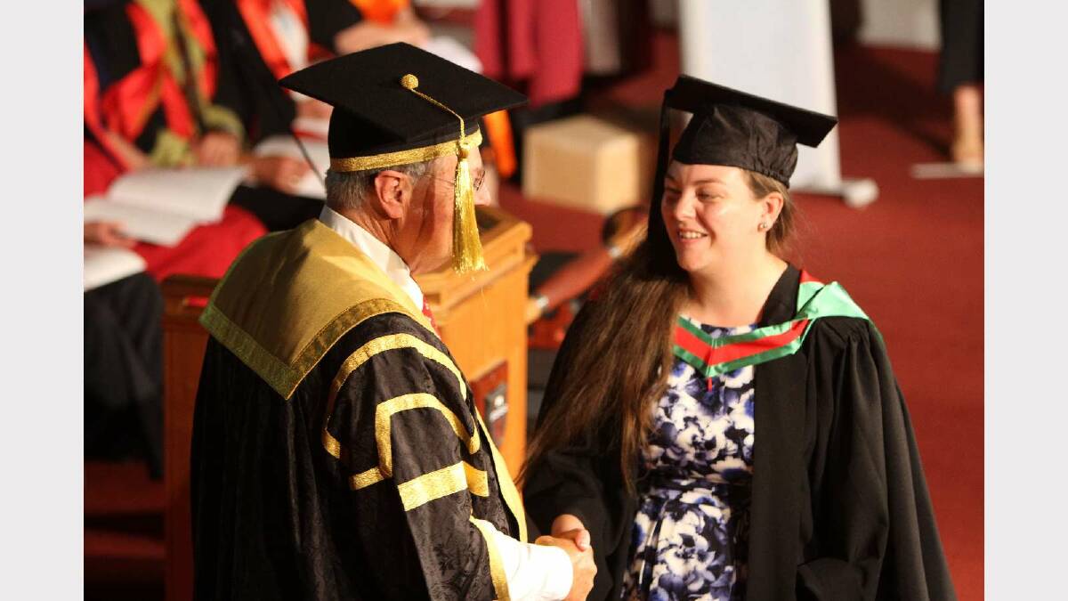Graduating from Charles Sturt University with a Bachelor of Arts/Bachelor of Teaching (Secondary) is Megan McGrath. Picture: Daisy Huntly