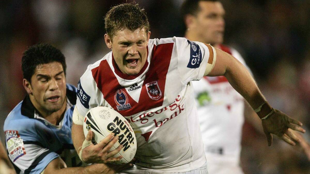 Michael Henderson, pictured playing for St George in 2006, has signed with Temora. Picture: Getty Images