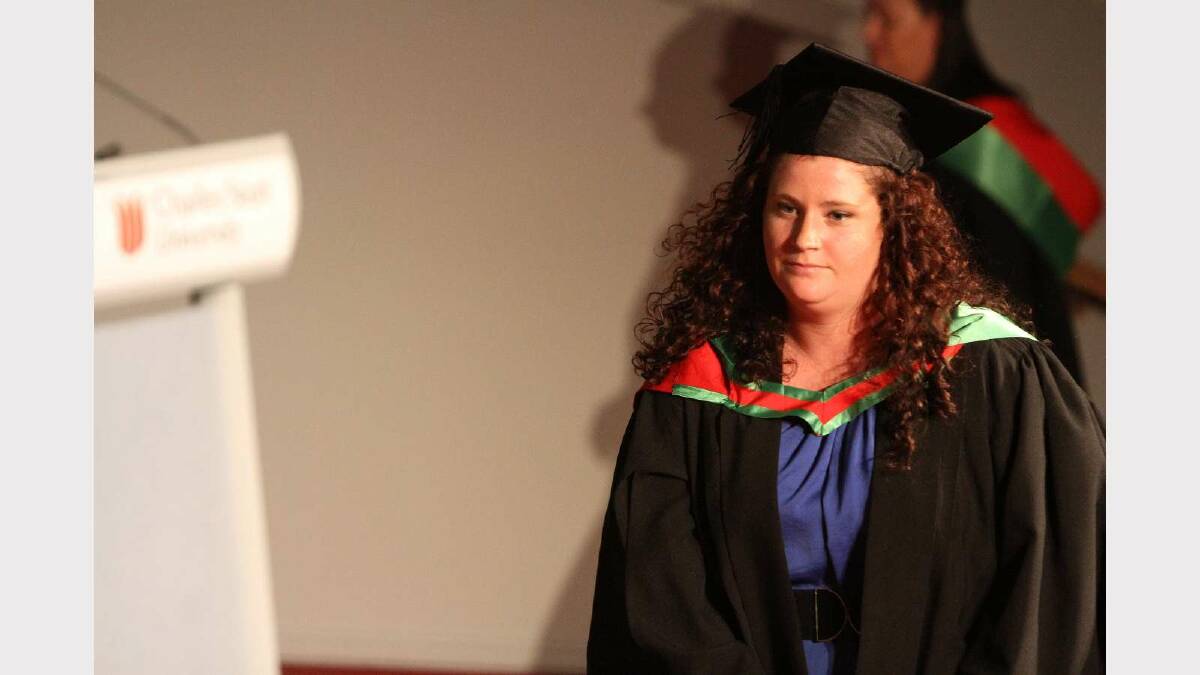 Graduating from Charles Sturt University with a Bachelor of Education (Primary) is Danielle McManus. Picture: Daisy Huntly