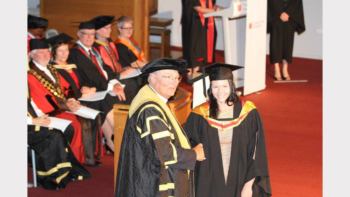 Graduating from Charles Sturt University with a Bachelor of Health Science (Nutrition and Dietetics) Honours Class 2 Division 1 is Tina Martin. Picture: Daisy Huntly