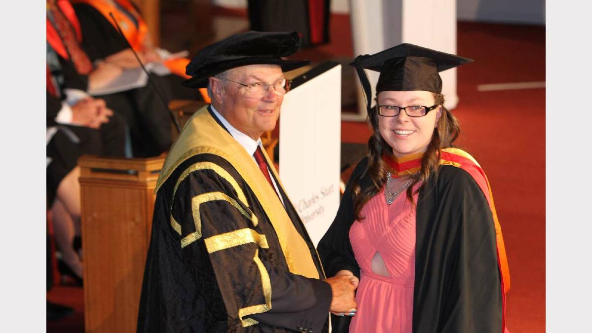 Graduating from Charles Sturt University with a Bachelor of Health Science (Nutrition and Dietetics) is Dominique Takats. Picture: Daisy Huntly