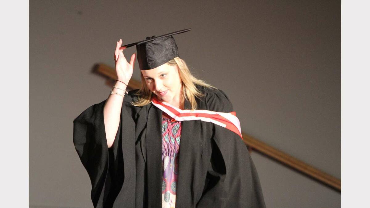 Graduating from Charles Sturt University with a Bachelor of Arts (Fine Arts) is Lana Rhodes. Picture: Daisy Huntly