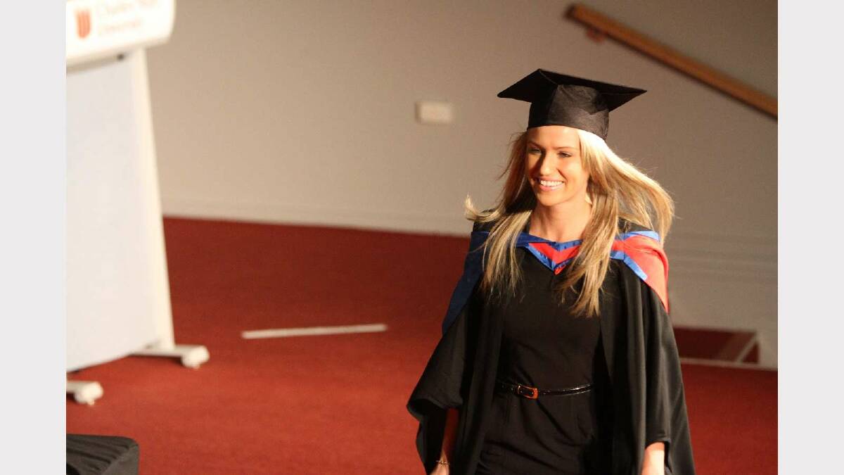 Graduating from Charles Sturt University with a Bachelor of Business Studies is Lisa McDevitt. Picture: Daisy Huntly