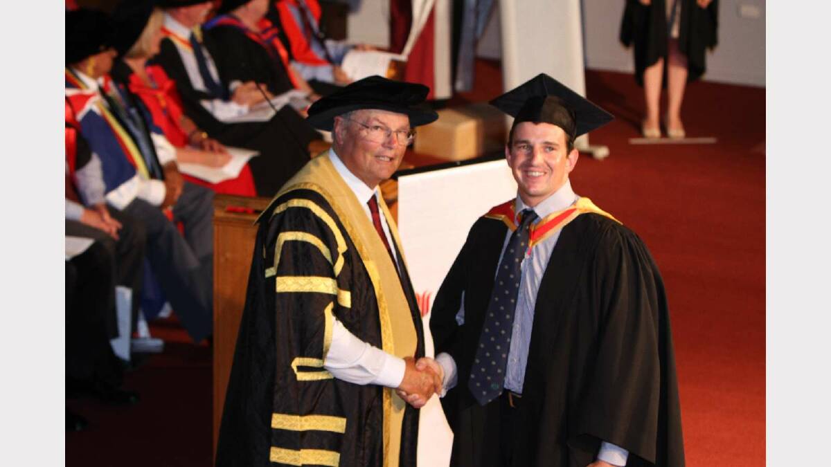 Graduating from Charles Sturt University with a Bachelor of Applied Science (Wine Science) Simon Killeen. Picture: Daisy Huntly