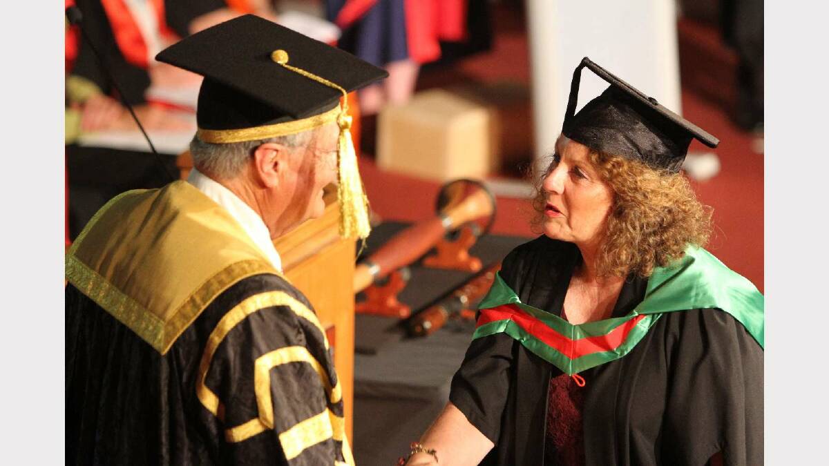 Graduating from Charles Sturt University with a Master of Education is Catherine Ryan. Picture: Daisy Huntly