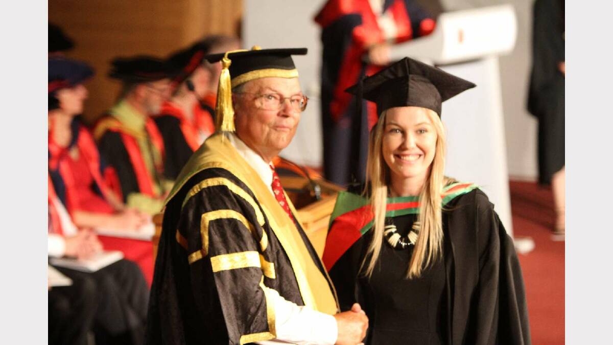 Graduating from Charles Sturt University with a Bachelor of Education (Primary) is Emily Bell. Picture: Daisy Huntly