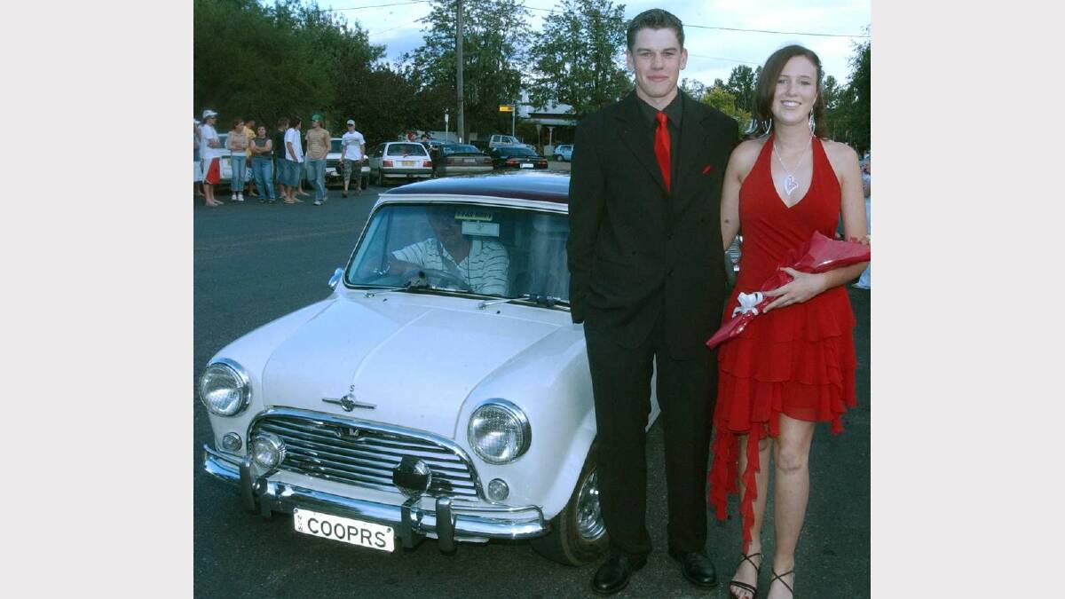 Ben Hamilton and Hayley Favell at the Kooringal High School formal in 2004. Picture: Keith Wheeler