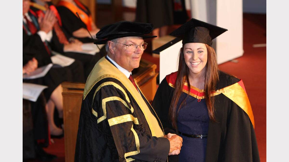Graduating from Charles Sturt University with a Bachelor of Oral Health (Therapy/Hygiene) is Rachel Herbert. Picture: Daisy Huntly