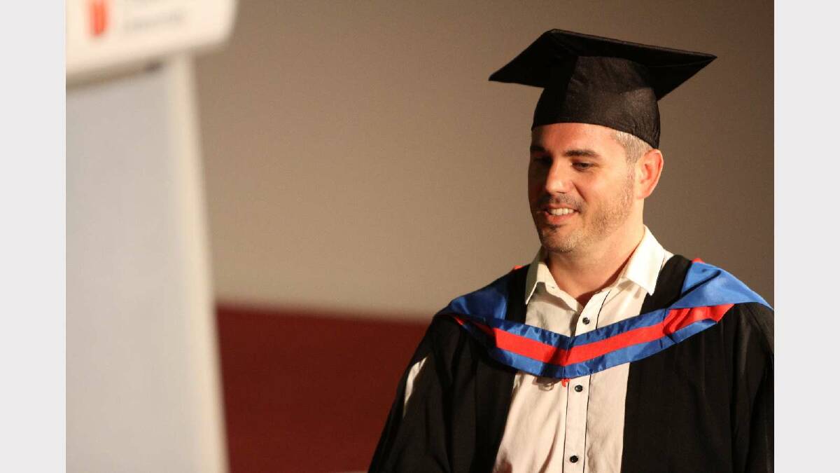 Graduating from Charles Sturt University with a Bachelor of Business Studies is Matthew Reid. Picture: Daisy Huntly