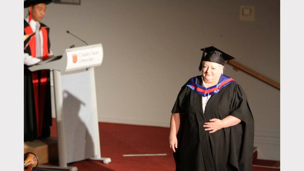 Graduating from Charles Sturt University with a Master of Business Adminstration is Michelle Doolan. Picture: Daisy Huntly