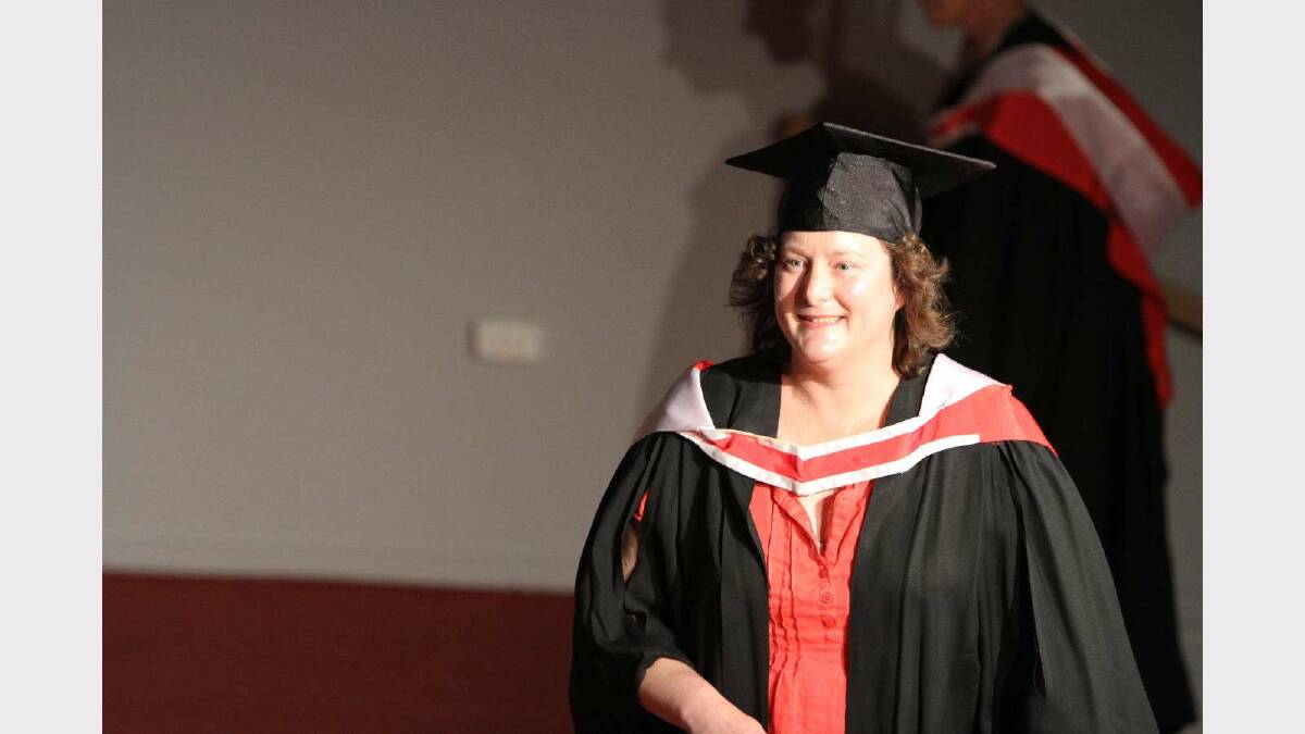 Graduating from Charles Sturt University with a Bachelor of Social Science (Social Welfare) is Barbara Taylor. Picture: Daisy Huntly