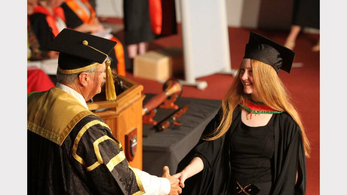 Graduating from Charles Sturt University with a Bachelor of Applied Science (Library and Information Management) is Elizabeth Tiltman. Picture: Daisy Huntly