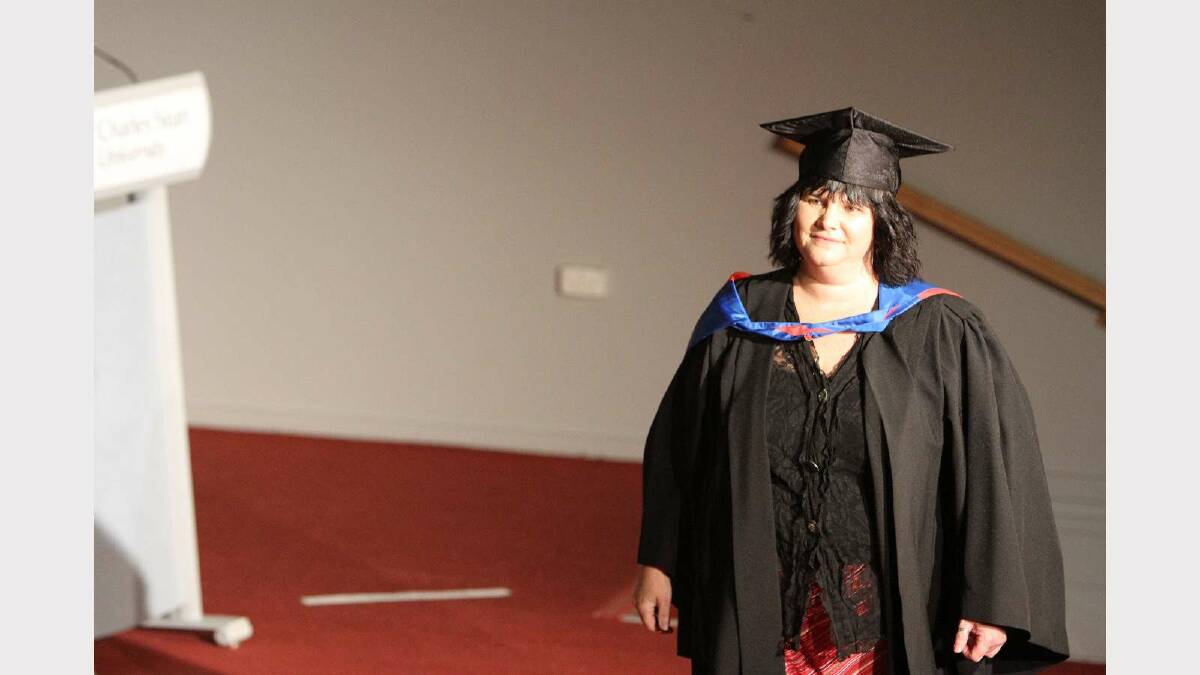 Graduating from Charles Sturt University with a Bachelor of Business Studies is Michelle Hilton. Picture: Daisy Huntly