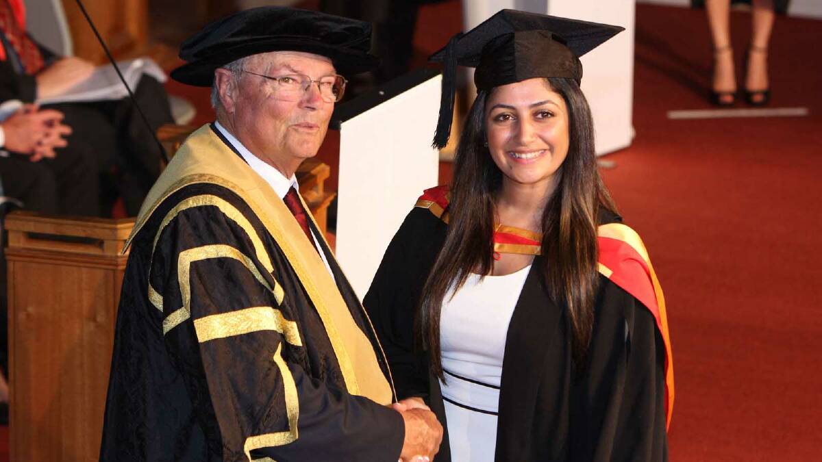 Graduating from Charles Sturt University with a Bachelor of Pharmacy is Oya Gulal. Picture: Daisy Huntly