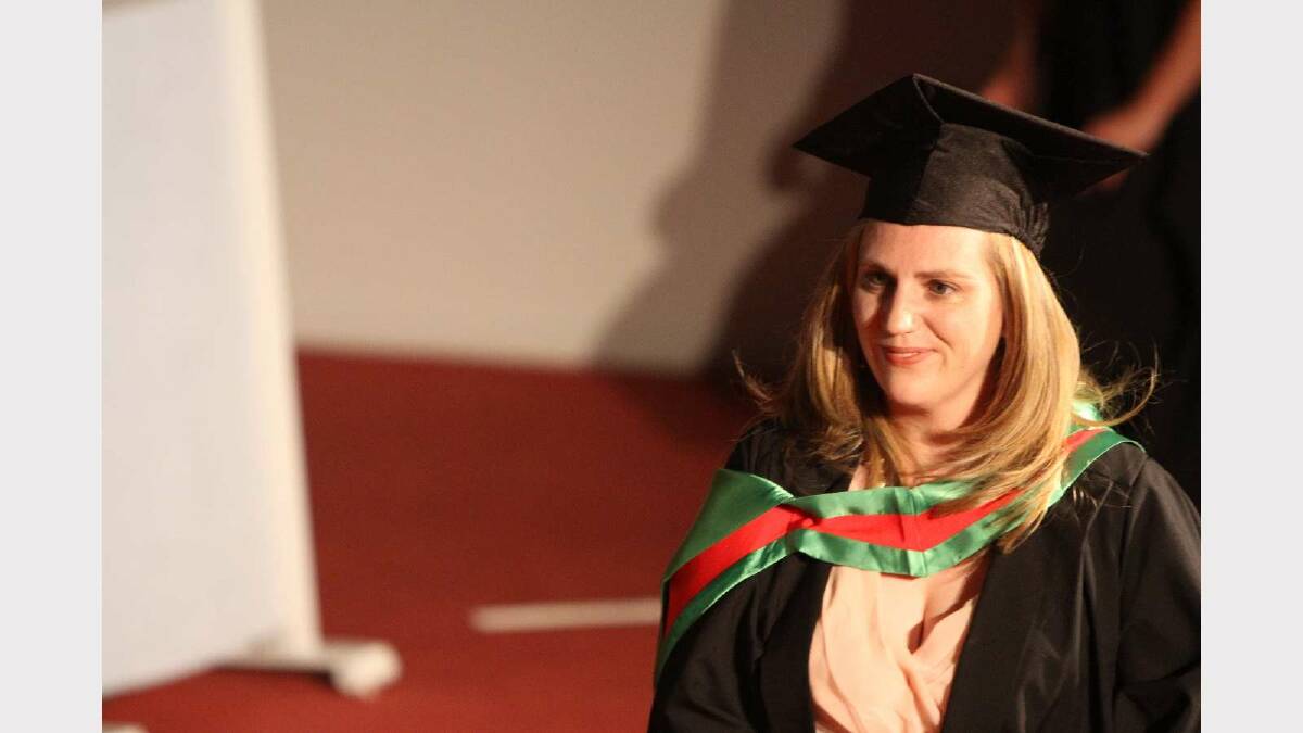 Graduating from Charles Sturt University with a Master of Education is Alison Bacon. Picture: Daisy Huntly