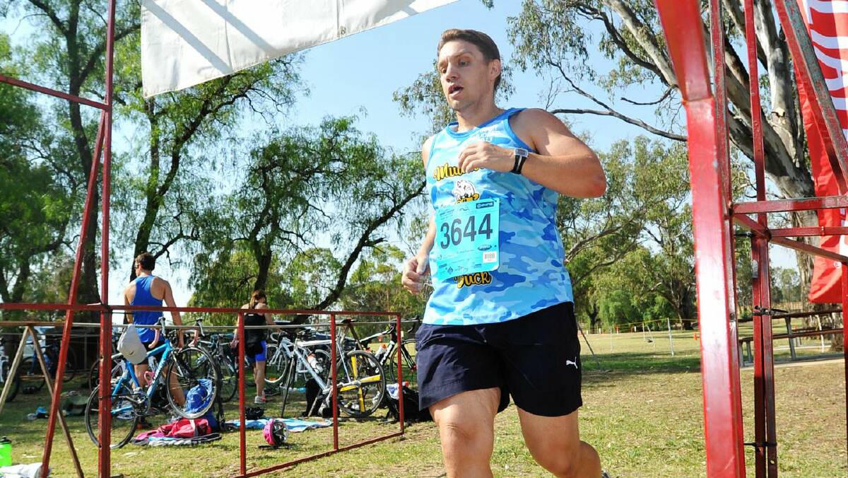 Wagga Triathlon Club's come-and-try duathlon: Shane Atkinson. Picture: Alastair Brook