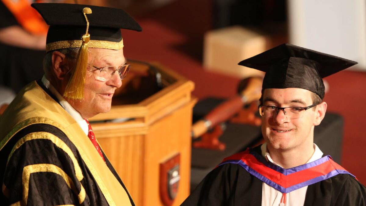 Graduating from Charles Sturt University with a Bachelor of Business (Human Resource Management) is Mitchell Jeffs. Picture: Daisy Huntly