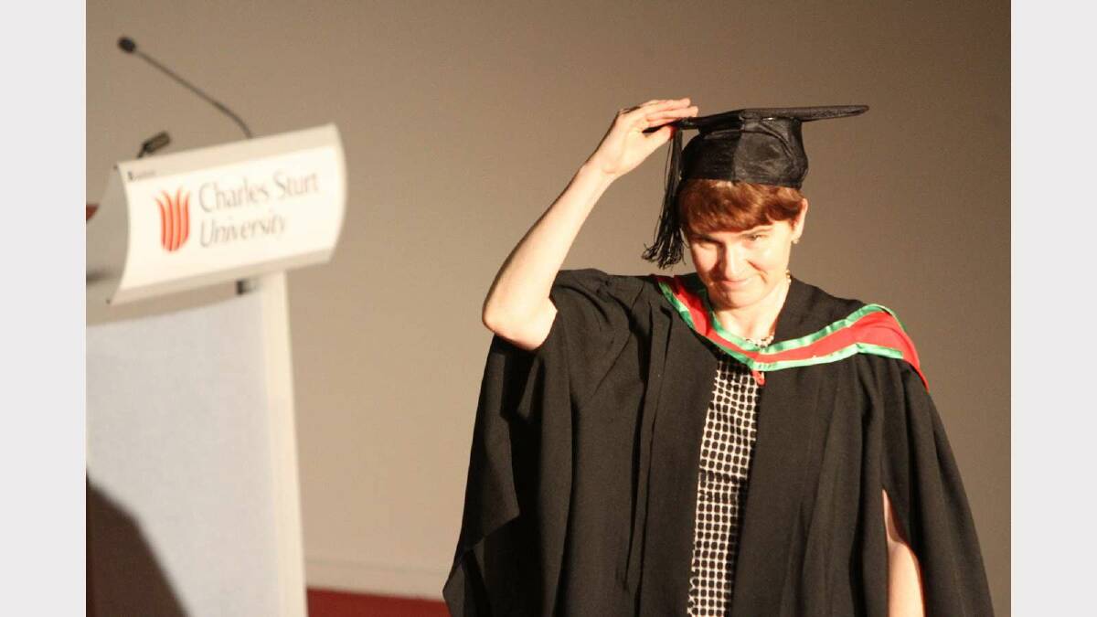 Graduating from Charles Sturt Univerity with a Bachelor of Information Studies is Leah Pringle. Picture: Daisy Huntly
