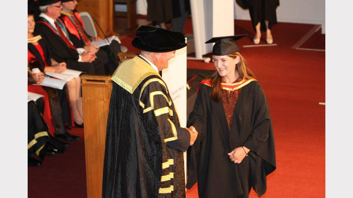 Graduating from Charles Sturt University with a Bachelor of Medical Science (Pathology) is Maria Collis. Picture: Daisy Huntly