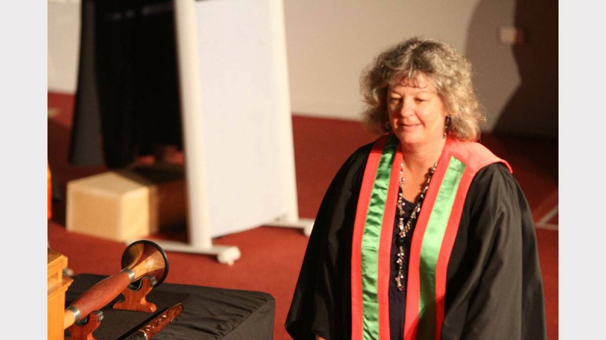 Graduating from Charles Sturt University with an Associate Degree in Vocational Education and Training is Elizabeth Gardner. Picture: Daisy Huntly