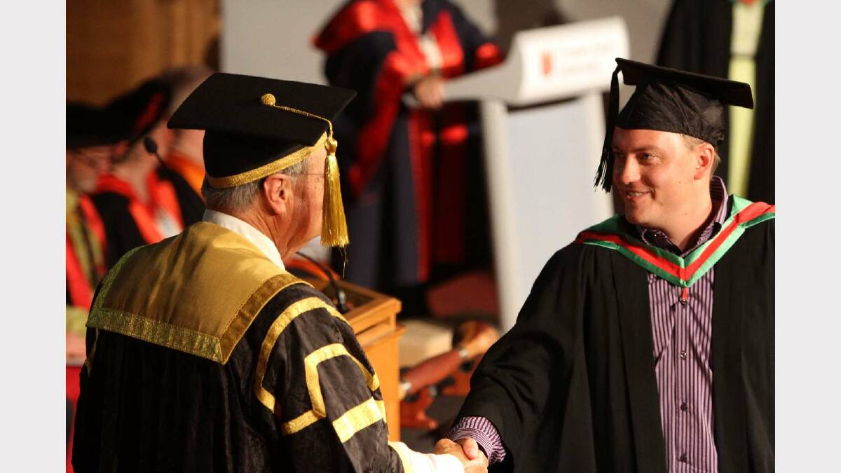 Graduating from Charles Sturt University with a Bachelor of Education (Primary) is Dean Crane. Picture: Daisy Huntly